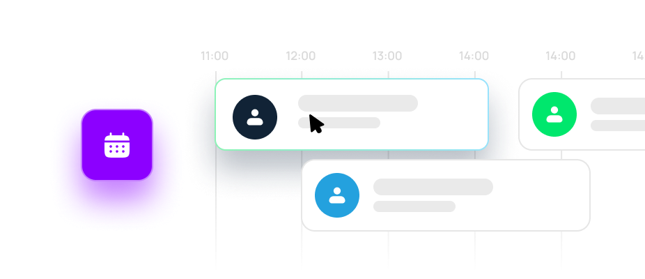 Календар та графік роботи працівників — інтерфейс CRM